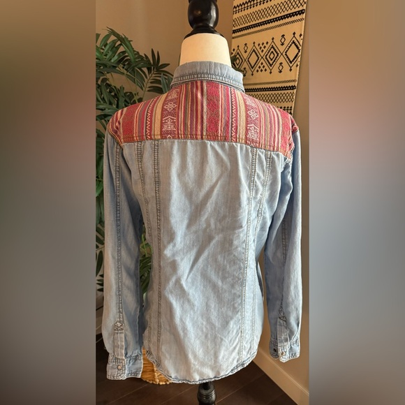 Life in Progress Western Boho Denim Shirt - Picture 7 of 16